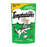 Whiskas Temptations cat treats, seafood medley flavour, tartar control, crunchy outside, soft inside Full-Size Picture